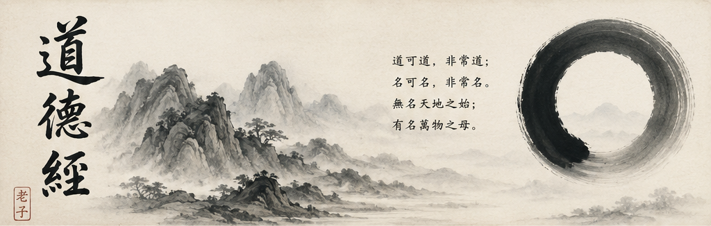 道可道，非常道。名可名，非常名。無名天地之始；有名萬物之母。