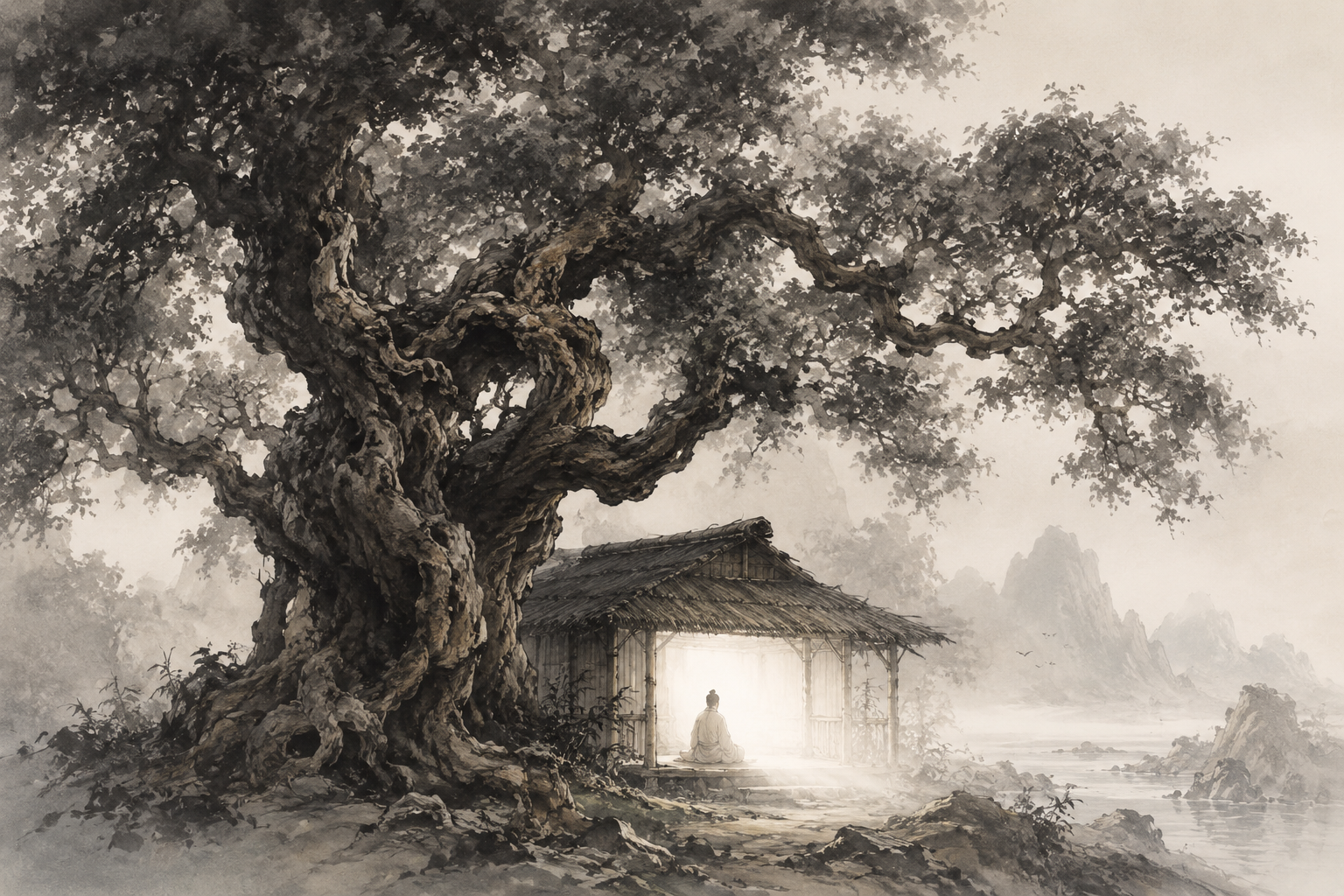 莊子人間世意境：櫟社神樹與虛室生白